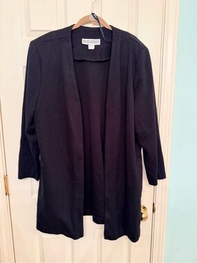 Jessica Howard Black Long Sleeve Cardigan